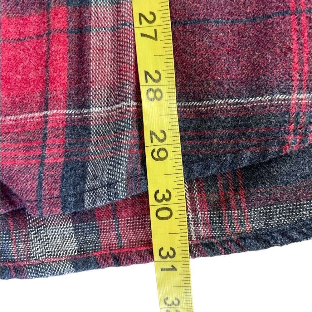 Weatherproof Shirt Mens XXL 2XL Hipster Plaid Flannel Long Sleeves Red Black - Picture 6 of 10